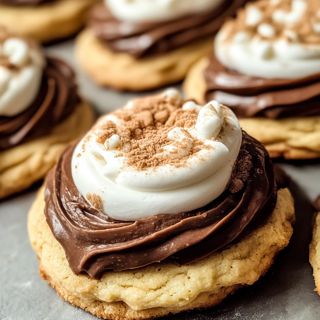 Frosted S'mores Cookies