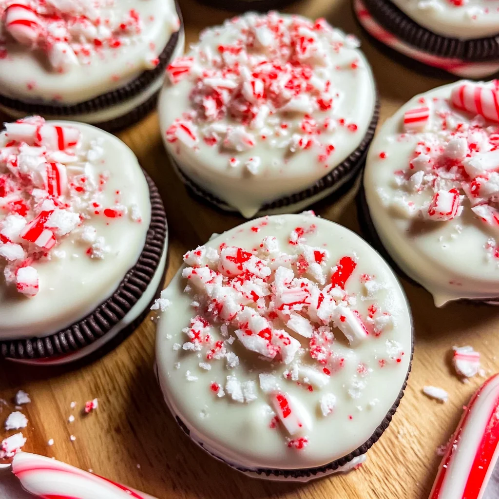 Peppermint Bark Oreos