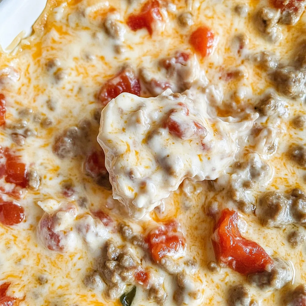 Rotel Sausage Dip