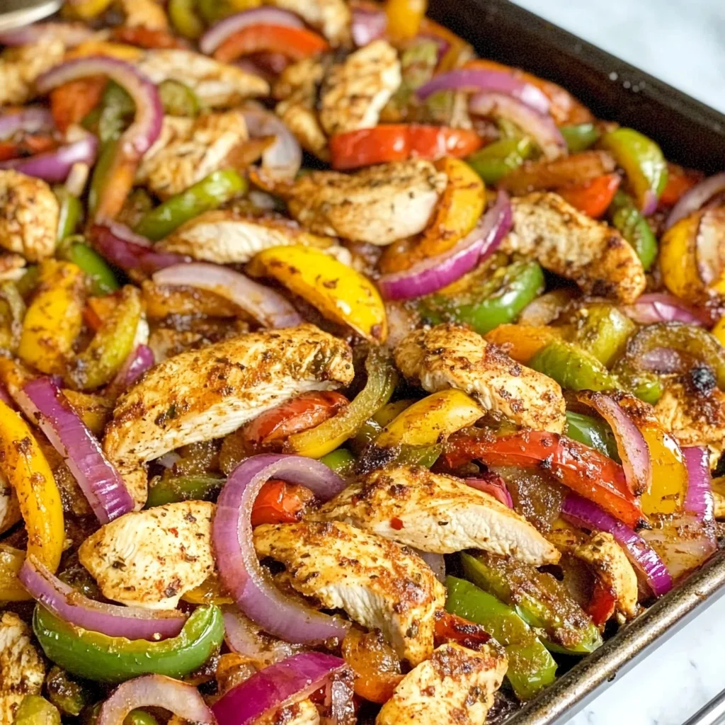 Sheet Pan Chicken Fajitas