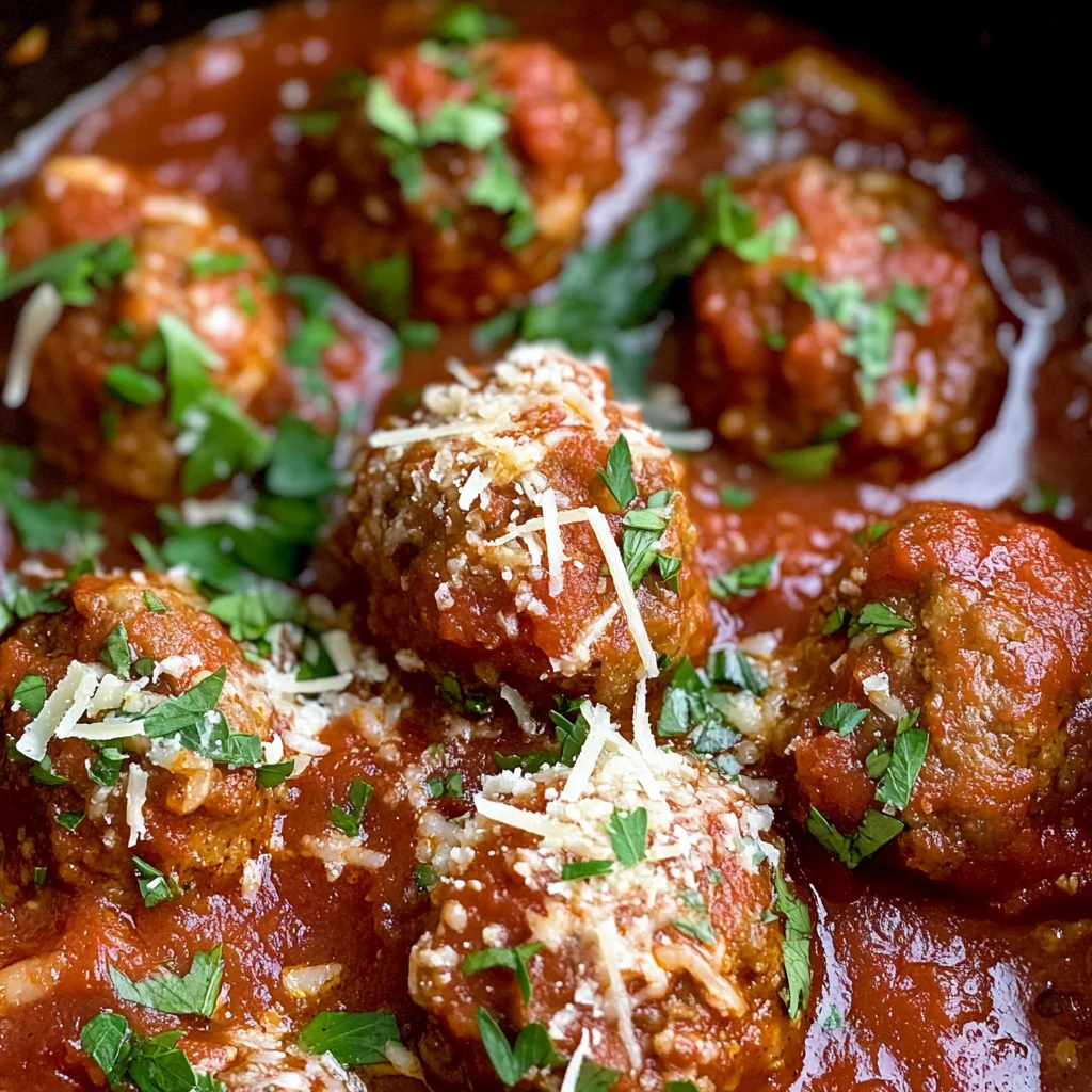 Slow Cooker Italian Meatballs